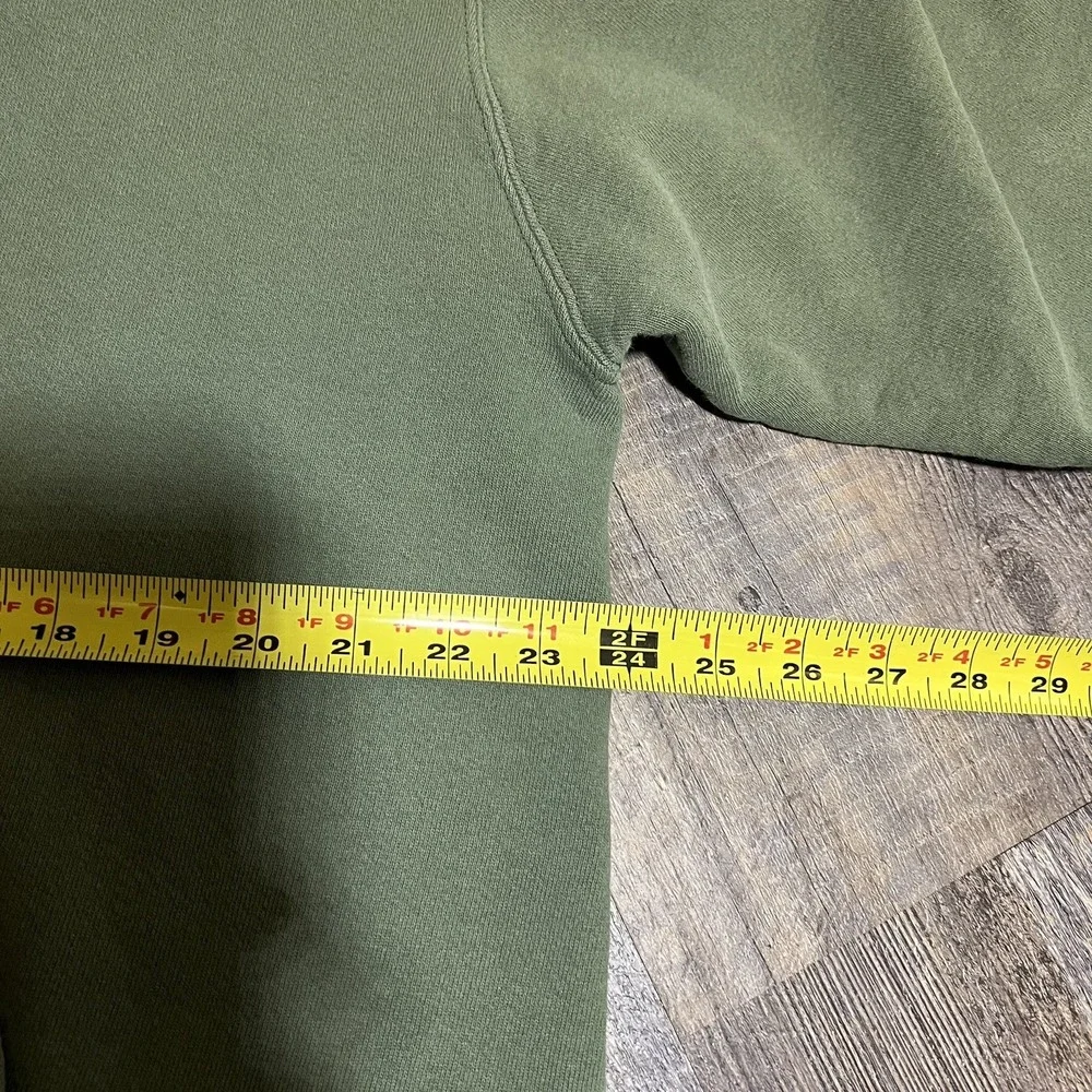 Vintage 90s Nike Forest Green white Center‎ Swoosh Hoodie L- Made In USA